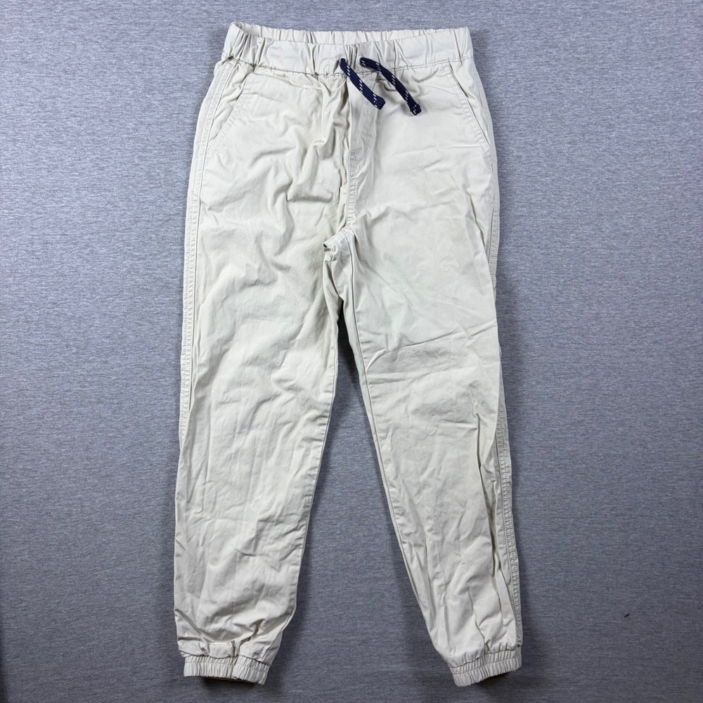 Polo Ralph Lauren Joggers Boys 7 Beige Khaki Cotton Twill Drawstring Pants